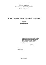 Referāts 'Vārda brīvība kā cilvēka pamattiesība', 2.