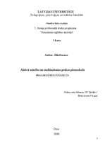 Prakses atskaite 'Aktīvā mācību un audzināšanas prakse pirmsskolā', 1.