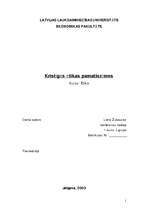 Referāts 'Kristīgās ētikas pamatiezīmes', 1.