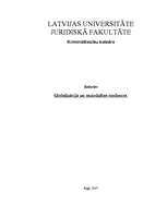 Referāts 'Globalizācijas un noziedzības tendences', 1.