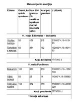 Konspekts 'Mana uzņemtā enerģija', 1.