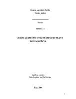 Referāts 'Darba meklētāju un bezdarbnieku skaita prognozēšana', 1.