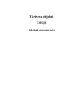 Referāts 'Tūrisma objekti Itālijā', 1.