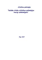 Referāts 'Dažādu cilvēka attīstības psiholoģijas teoriju salīdzinājums', 1.