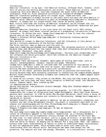 Eseja 'A Brief Introduction to American Literature', 1.