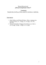 Konspekts 'Eiropas kopējā ārējā drošības politika, sadarbība tieslietās un iekšlietās', 1.