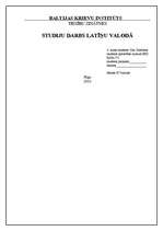 Referāts 'Latīņu valoda', 1.