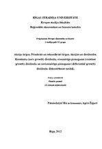 Konspekts 'Akciju tirgus. Akcijas un dividendes', 1.