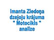 Prezentācija 'Imanta Ziedoņadzejoļu krājuma "Motocikls" analīze', 1.