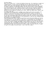 Eseja 'Creative Paper on a Childhood Memory', 1.