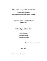 Konspekts 'Galvenais privātajās tiesībās', 1.