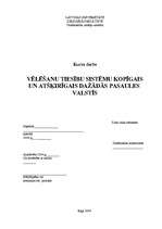 Referāts 'Vēlēšanu tiesību sistēmas dažādās pasaules valstīs', 1.