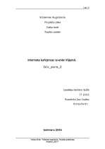 Referāts 'Interneta kafejnīcas izveide Viļķenē', 1.