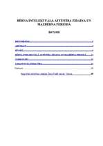 Referāts 'Bērna intelektuālā attīstība zīdaiņa un mazbērna periodā', 1.