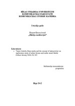 Konspekts 'Kopsavilkums par masu medijiem un interaktivitāti', 1.