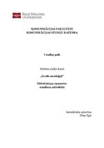 Referāts 'Globalizācijas izpausmes mūsdienu sabiedrībā', 1.