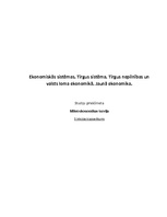 Konspekts 'Ekonomiskās sistēmas. Tirgus sistēma', 1.