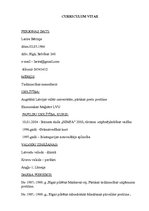 Paraugs 'Curriculum Vitae', 1.
