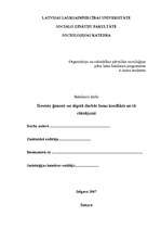 Diplomdarbs 'Sieviete ģimenē un algotā darbā: lomu konflikts un tā risinājumi', 1.