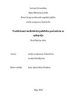 Referāts 'Epilepsija veciem cilvēkiem un grūtniecēm', 1.