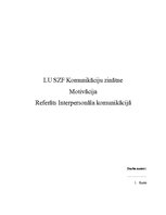 Referāts 'Motivācija', 1.