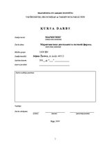 Referāts 'Маркетинговая деятельность оптовой фирмы', 1.