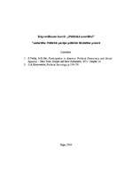 Eseja 'Politiskās partijas politiskās līdzdalības procesā', 1.