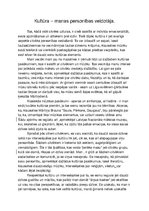 Eseja 'Kultūra - manas personības veidotāja', 1.