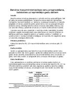 Paraugs 'Benzīna mazumtirdzniecības cenu prognozēšana, balstoties uz iepriekšējo gadu dat', 1.