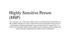 Prezentācija 'Highly Sensitive Person', 1.
