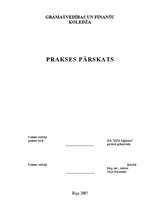 Prakses atskaite 'Prakse grāmatvedībā', 1.