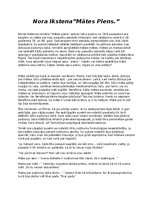 Eseja 'Nora Ikstena "Mātes Piens"', 1.
