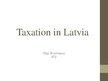 Prezentācija 'Taxation in Latvia', 1.