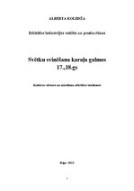 Referāts 'Svētku svinēšana karaļa galmos 17., 18.gadsimtā', 1.