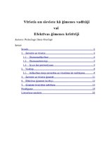 Referāts 'Vīrietis un sieviete kā ģimenes vadītāji', 1.