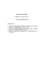 Eseja 'Valdība kā mediju aktivitātes objekts', 1.