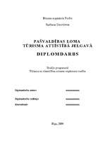 Diplomdarbs 'Pašvaldības loma tūrisma attīstībā Jelgavā', 1.