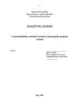 Diplomdarbs 'Uzņēmējdarbības attīstība Latvijā ar komercpilnvarojumu sistēmu', 1.