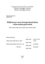 Referāts 'Pētījums par sauso ieraugu izmantošanu rudzu maizes gatavošanā', 1.