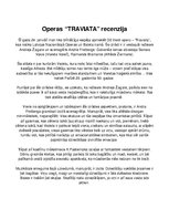 Eseja 'Operas "Traviata" recenzija', 1.