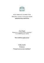 Konspekts 'Datormodelēšana gājēju pārejai', 1.