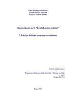 Konspekts 'Politiskā kampaņa un vēlēšanas', 1.