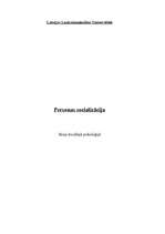 Referāts 'Personas socializācija', 1.