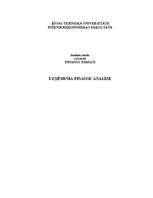 Konspekts 'Uzņēmuma finanšu analīze', 1.