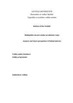 Diplomdarbs 'Biodegvielas nozares analīze un nākotnes vīzija', 1.