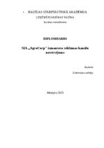 Diplomdarbs 'SIA "AgroCorp" izmantoto reklāmas kanālu novērtējums', 1.