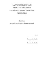 Referāts 'Pakistānas ekonomika un sociālā attīstība', 1.