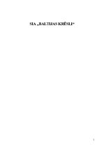 Biznesa plāns 'SIA "Baltijas krēsli"', 1.