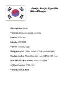 Referāts 'Koreja', 1.