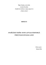 Referāts 'Svarīgākie tiesību avoti Latvijas teritorijā Pirmā pasaules kara laikā', 1.